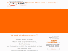 Tablet Screenshot of joyfulprofit.com